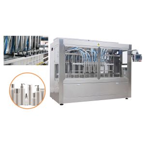 Quality Automatic Linear Type Liquid Bottle Hand Sanitizer Gel Filling Machine With PLC Control for sale