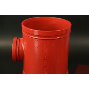 200 Degree Temperature Grooved Tee Fittings With 3 Ends / High Pressure