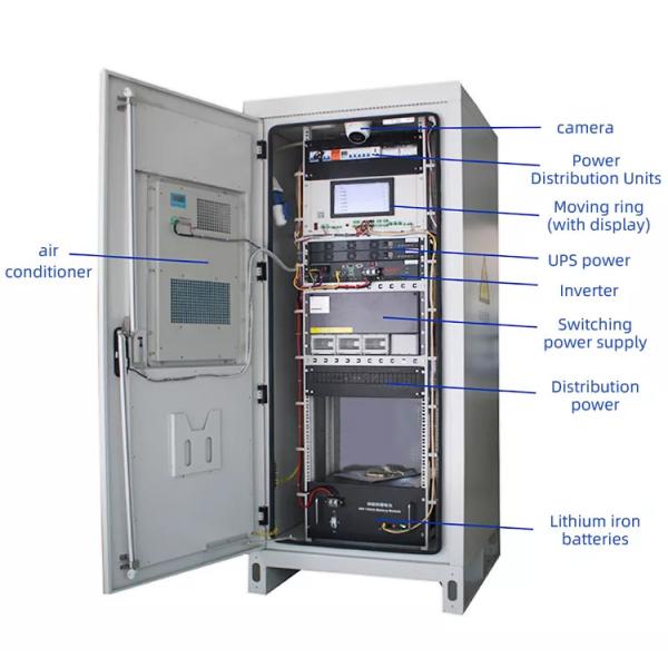 IP55 IP65 Waterproof Outdoor Telecom Cabinets OEM 18U 22U 32U
