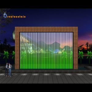 Program Control Digital Water Curtain Stainless Steel 304