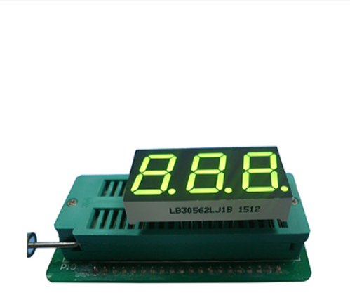Buy Common cathode super bright green 0.56" triple digit 7 segment led display for digital instrument panel at wholesale prices