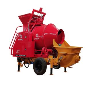 8Mpa 40m3/H Concrete Mixer Machine With Pump Large Capacity