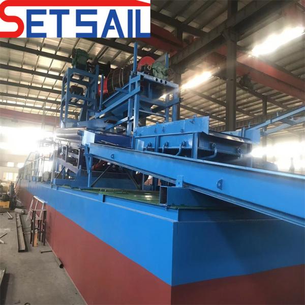 75kw-240kw Customized Alloy Steel Chain Bucket Gold Dredger for Heavy-Duty Operations