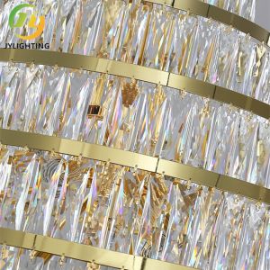 Customized Luxury Crystal Chandelier E14 For Wedding Hotel