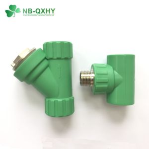 Korea Materials PPR Pipe Fittings Male Threaded Tee with Brass Low Pressure