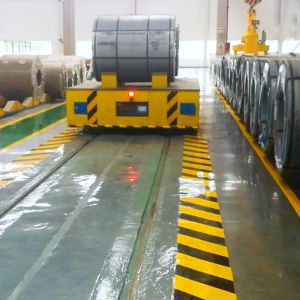 Remote Control Material Handling Cart , 30T Heavy Duty Transport Trolley