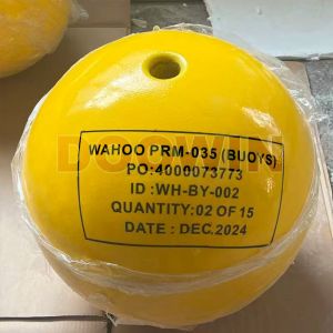 Spherical Foam Buoy with Polyurethane Elastomer Skin and Self-fendering for