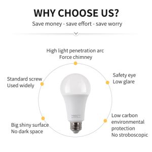 Solar Rechargeable Bulb 5000k Triac dimmable 2 Hours battery life