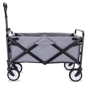 Outdoor Furniture 300LBS Portable Steel and Iron Folding Shopping Cart for Hand
