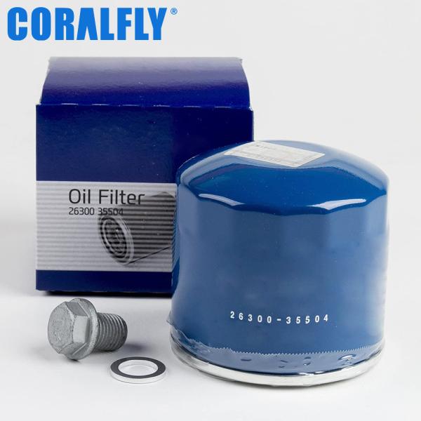 CORALFLY Hyundai H100 Oil Filter 26300 26300-35503 26300-35504 26300-3cab1 26300-02501