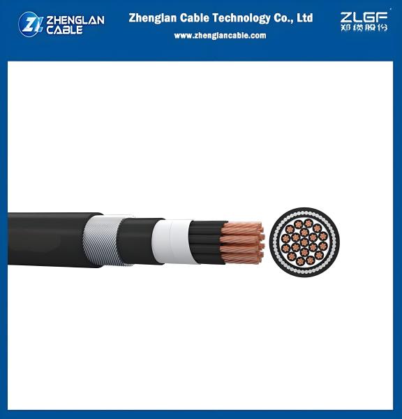 Buy Control Cable 0.6/1kv 19 core multi core Copper cable swa armored pvc sheath N2XRGbY cable 19x1.5mm2 at wholesale prices