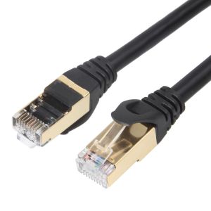 10 Gigabit Cat6a Shielded Patch Cables STP RJ45 100W PoE Stable