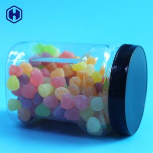 720ml 24oz Home Storage Square Plastic Jar Bpa Free Transparent