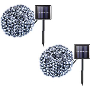 Quality Cold White 100pcs LED Solar String Lights 1W For Garden 2 Years Warranty for sale