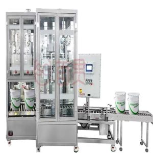 Inline Automatic Filling And Capping Machine Multi Usage Liquid Filling And