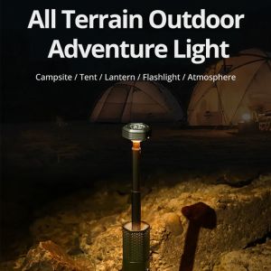 Folding Retractable Multi Rechargeable Outdoor Camping Led Portable Hiking Light