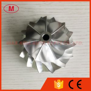 China S200 51.80/77.10mm 7+7 blades high performance turbo aluminum 2618/milling/billet compressor wheel on sale