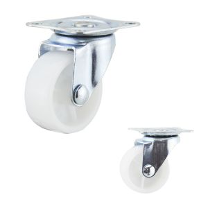 40mm Diameter Plastic Light Duty Casters 360 Degree Rotating