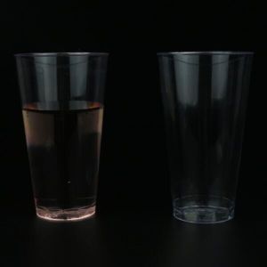 Clear Custom Printed PS Plastic Cups with PS Material For Hot and Cold Beverage