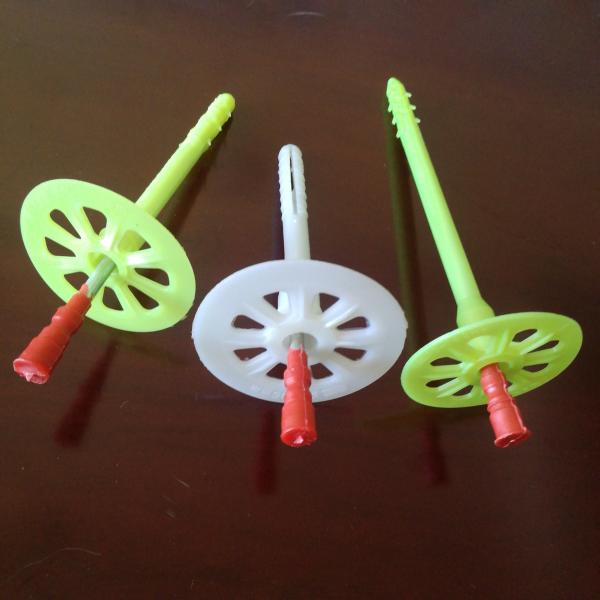 PP 80mm Length Plastic Insulation Anchors With Nail