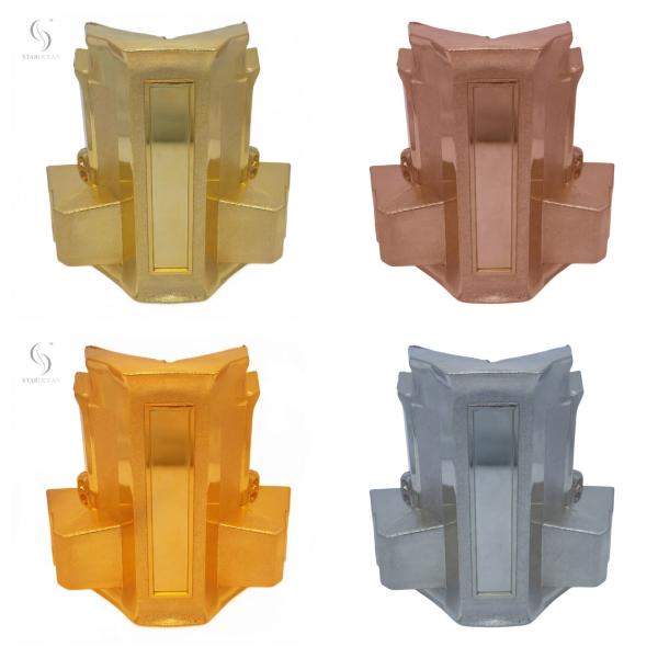 Gold Plating ABS Custom Coffin Corners Set American Style High Durability 7#G