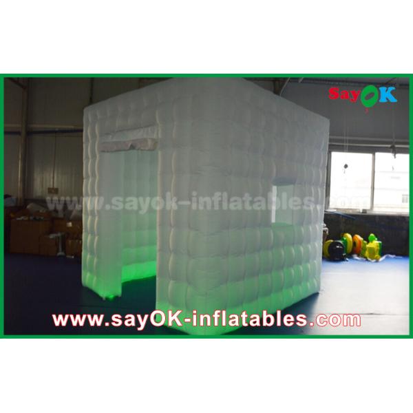 Inflatable Photo Booth Hire White Oxford Cloth Led Strip Lighting Inflatable Photo Booth For Wedding Decoration