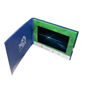 UV printing brochure 4.3 inch TFT lcd video greeting card, Custom lcd video card