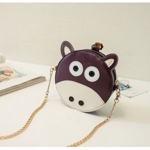 2016 new female bag cartoon circle cute zodiac animal personality tide chain