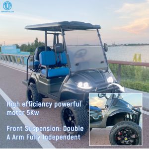 4 Seater Mini Electric Golf Carts 4 Wheel Disc Brake 10 Inch CARplay Display Off