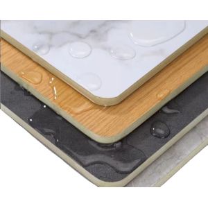 Modern Design Marble Fiber Wall Panel Bamboo Charcoal Board Veneer