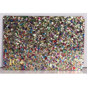 4mm sweetheart confetti glitter custom printed cast acrylic sheet glitter