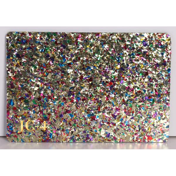 4mm sweetheart confetti glitter custom printed cast acrylic sheet glitter