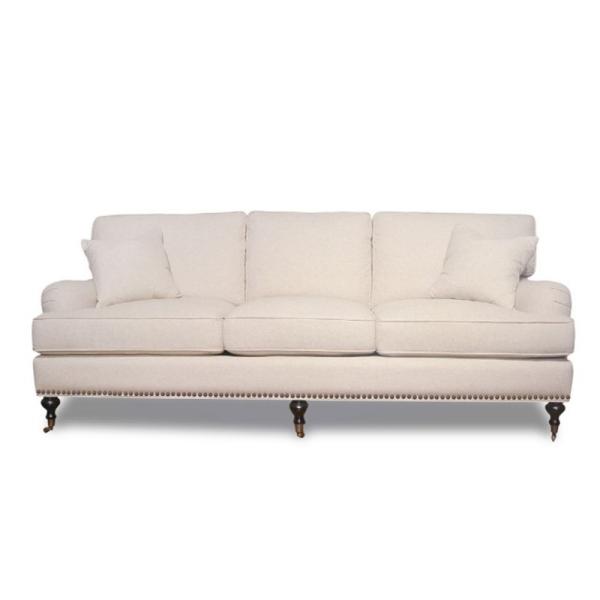 260gsm Upholstery Sofa Fabric , Home Textile Plain Woven Linen Fabric