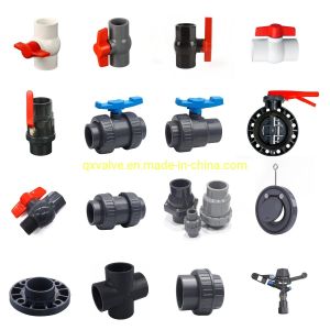 Irrigation UPVC Single Union Fixed Ball Valve Pn10 Pn16 Channel Straight Through