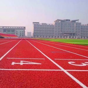 Fadeless PU Outdoor Sports Surfaces High Elasticity Silicon Mat
