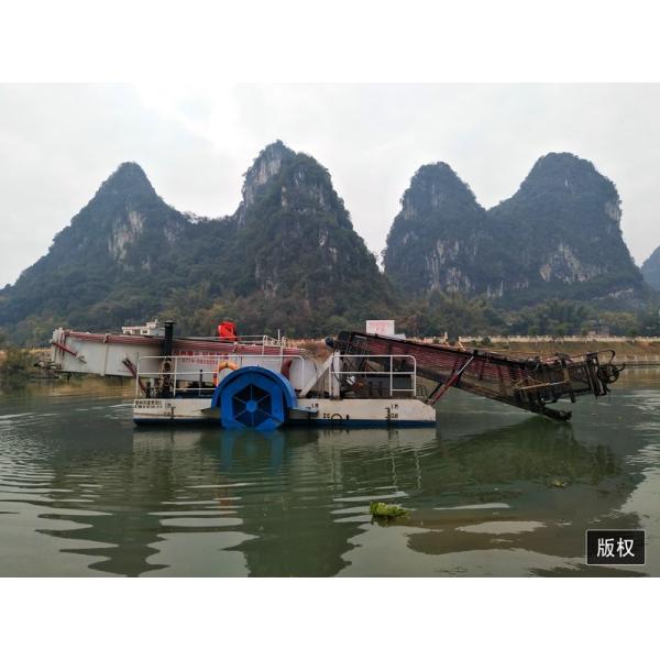 Buy Load 11m3 Small Marine Trash Skimmer 0.8m Mowing Depth at wholesale prices