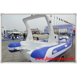 High Performance Folding Fish Hunter Inflatable Boat 10 Person RIB550