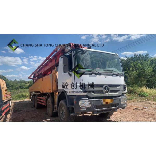 Buy 56M 8x4 Used Concrete Boom Pump for Construction Projects at wholesale prices
