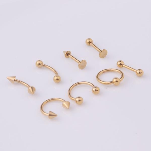 16G 316L Surgical Stainless Steel Body Jewelry Helix Piercing Septum Nose Lip Eyebrow Ear Cartilage Ring