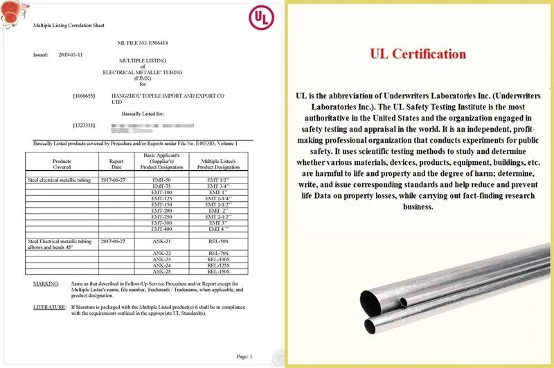 Q195 GI BS4568 Conduit Class 3 BS31 Pre Galvanized For Lighting Circuits