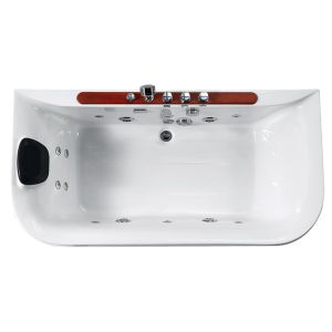 Alkali Free Whirlpool Massage Bathtub Sanitary White Acrylic Tub M1786