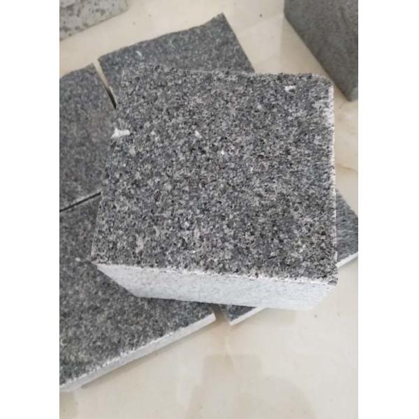 Natural / Flamed Dark Grey Paving Slabs , G654 Granite Garden Slabs 14 X 14 X