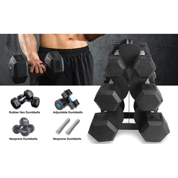 3 Tier Weight Rack for Dumbbells Tree Shape Dumbbell Storage Rack Nonstandard Metal