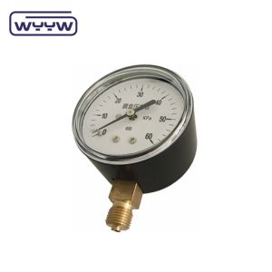60-100mm CmH2O Capsule Pressure Gauge Manometer 1.6% Accuracy