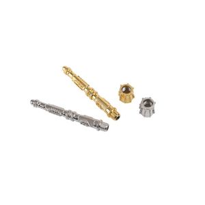 Military Label Hardware Key Chain Pendant Rhodium Polished