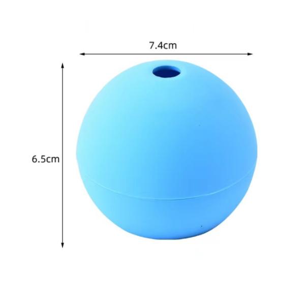 Ice Cream Makers Eco Friendly Food Grade Silicone Single Round Big Ice Ball Maker Molds