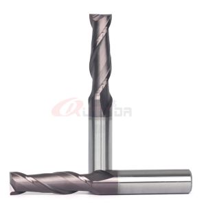 6mm 3/4" 1/2 Inch 2 Flute End Mill For Stainless Steel Tatinium Cutting End