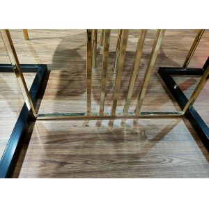 Fire Stone Top 120*70*75cm Painting Wrought Iron Table