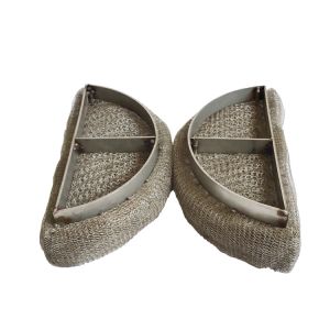 Gas Liquid Filter Wire Mesh Pad 0.10mm-0.55mm Dia Customized Thickness