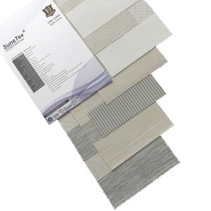Ready Stock 5% Openness Fire-proof Sunscreen Duo Roller Up Blinds Fabrics